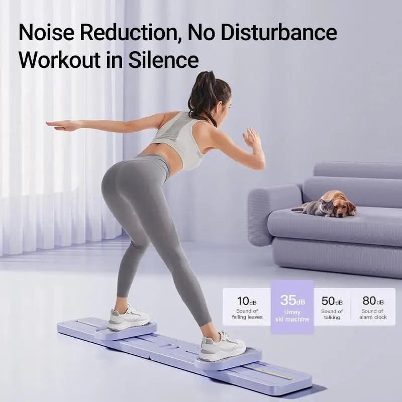 "Foldable 3 - in - 1 Ski Trainer: Leg, Pelvic & Hip Strengthener for Postpartum Women, Home Gym Equipment" - silverfoxgoods